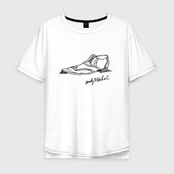 Мужская футболка оверсайз Andy Warhol - signature