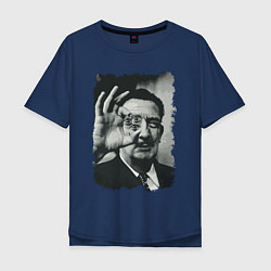 Мужская футболка оверсайз Salvador Dali - crazy face