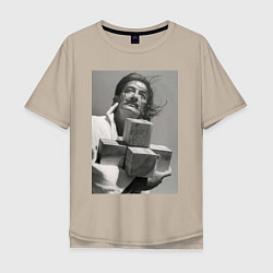 Мужская футболка оверсайз Salvador Dali & cross
