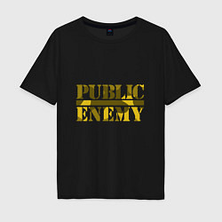 Мужская футболка оверсайз Public Enemy Rap