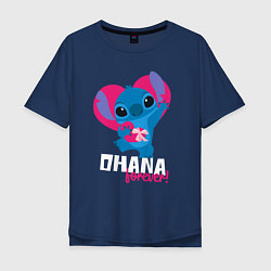 Мужская футболка оверсайз Ohana forever