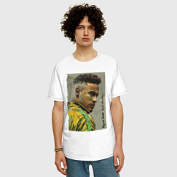Футболка оверсайз мужская Neymar Junior - Brazil national team, цвет: белый — фото 2