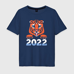 Мужская футболка оверсайз Год тигра 2022 китайский календарь