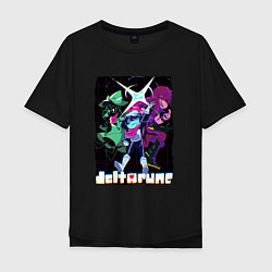 Мужская футболка оверсайз DELTARUNE HEROES ATTACK!