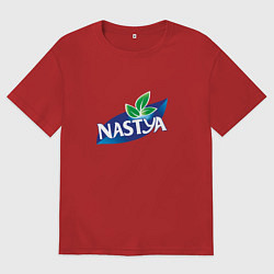 Футболка оверсайз мужская Nestea Настя, цвет: красный