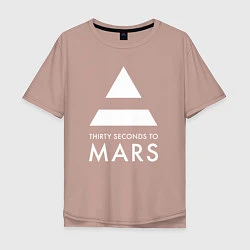 Мужская футболка оверсайз 30 Seconds to Mars: 30 секунд