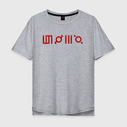Мужская футболка оверсайз 30 Seconds to Mars: Градиент