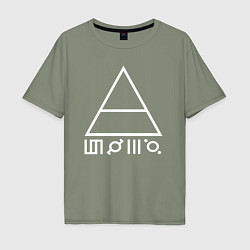 Мужская футболка оверсайз 30 Seconds to Mars - Logo