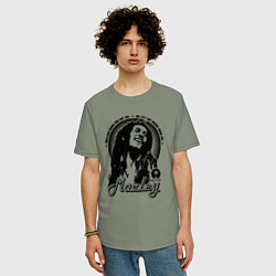 Футболка оверсайз мужская Боб, цвет: авокадо — фото 2