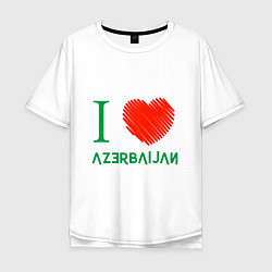 Мужская футболка оверсайз Love Azerbaijan