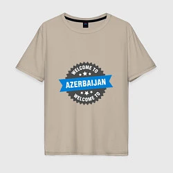 Мужская футболка оверсайз Welcome - Ajerbaijan