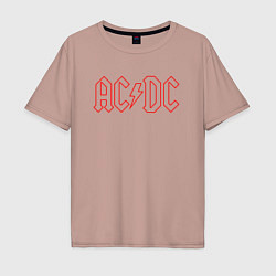 Мужская футболка оверсайз ACDC - Logo