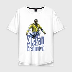 Мужская футболка оверсайз Zlatan Ibrahimovich - Milan