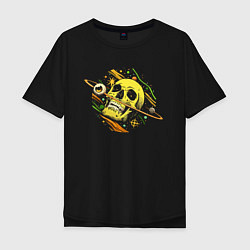 Мужская футболка оверсайз Space & Skull