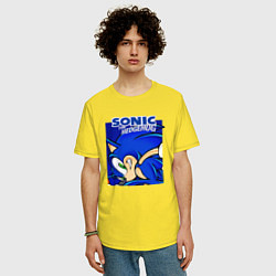 Футболка оверсайз мужская Sonic Adventure Sonic, цвет: желтый — фото 2
