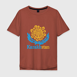 Мужская футболка оверсайз Казахстан - Kazakhstan