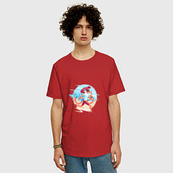 Футболка оверсайз мужская Трилайф, цвет: красный — фото 2
