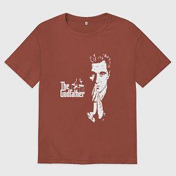 Футболка оверсайз мужская Крёстный отец Logo, цвет: кирпичный