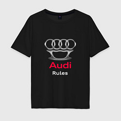 Мужская футболка оверсайз Audi rules