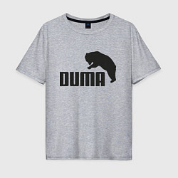 Футболка оверсайз мужская Duma & Bear, цвет: меланж