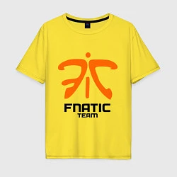 Футболка оверсайз мужская Dota 2: Fnatic Team, цвет: желтый