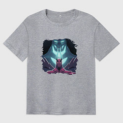 Футболка оверсайз мужская Террорблэйд арт, цвет: меланж