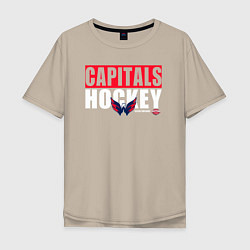 Мужская футболка оверсайз Вашингтон Кэпиталз НХЛ