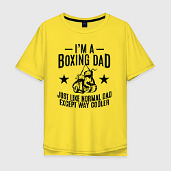 Мужская футболка оверсайз Im a boxing dad