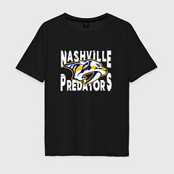 Мужская футболка оверсайз Nashville Predators, Нэшвилл Предаторз