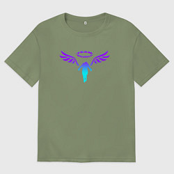 Футболка оверсайз мужская WALHALLA TEAM NEON LOGO ТОКИЙСКИЕ МСТИТЕЛИ, цвет: авокадо