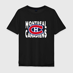 Мужская футболка оверсайз Монреаль Канадиенс, Montreal Canadiens