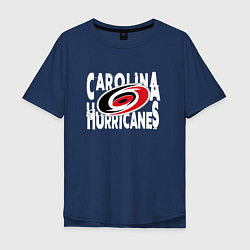 Мужская футболка оверсайз Каролина Харрикейнз, Carolina Hurricanes