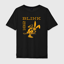 Футболка оверсайз мужская Blink 182 Yellow Rabbit, цвет: черный