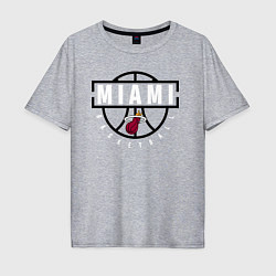 Мужская футболка оверсайз MIAMI HEAT NBA МАЯМИ ХИТ НБА