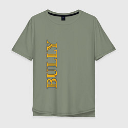 Мужская футболка оверсайз Bully Лого по вертикали