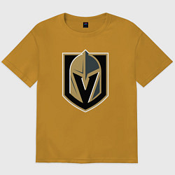 Футболка оверсайз мужская Vegas Golden Knights , Вегас Голден Найтс, цвет: горчичный