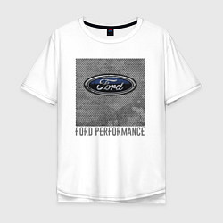 Футболка оверсайз мужская Ford Performance, цвет: белый