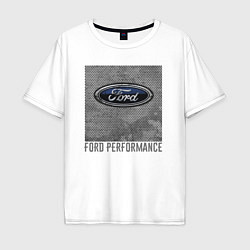 Футболка оверсайз мужская Ford Performance, цвет: белый