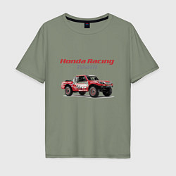 Мужская футболка оверсайз Honda racing team