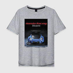 Мужская футболка оверсайз Honda Racing Team Japan