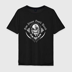Футболка оверсайз мужская Five Finger Death Punch Skull, цвет: черный