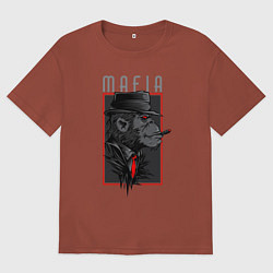 Мужская футболка оверсайз Обезьяна мафиози