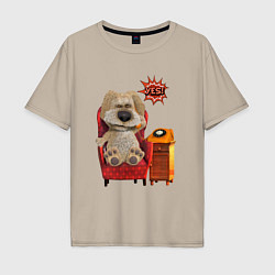 Футболка оверсайз мужская Говорящий Бен, цвет: миндальный