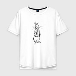 Мужская футболка оверсайз Rabbit Piter
