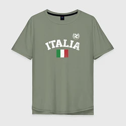 Мужская футболка оверсайз Футбол Италия