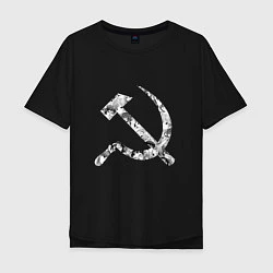 Мужская футболка оверсайз USSR AHEGAO СССР АХЕГАО