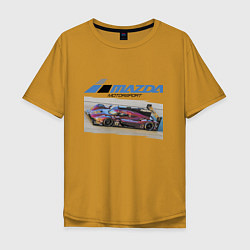 Мужская футболка оверсайз Mazda Motorsport Racing team!