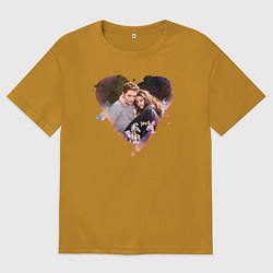 Мужская футболка оверсайз Twilight love