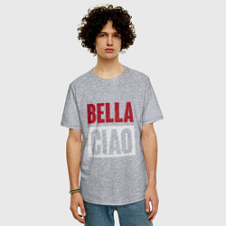 Футболка оверсайз мужская Style Bella Ciao, цвет: меланж — фото 2