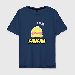 Мужская футболка оверсайз Трендовая уточка Lalafanfan